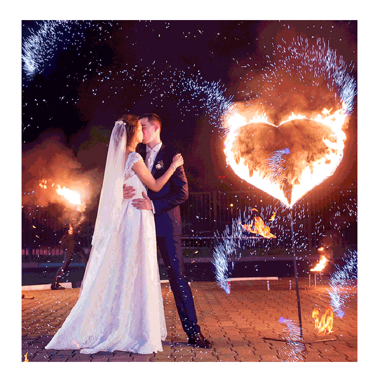 Организация пиротехнического шоу на свадьбу  Тула | tula.salutsklad.ru