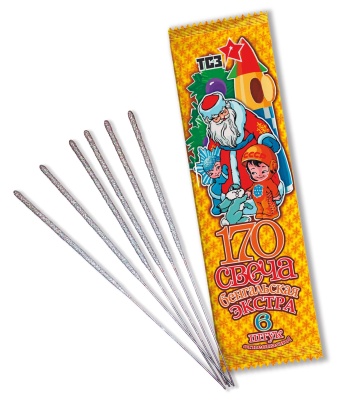 170 мм. Экстра Бенгальские огни купить в Туле | tula.salutsklad.ru